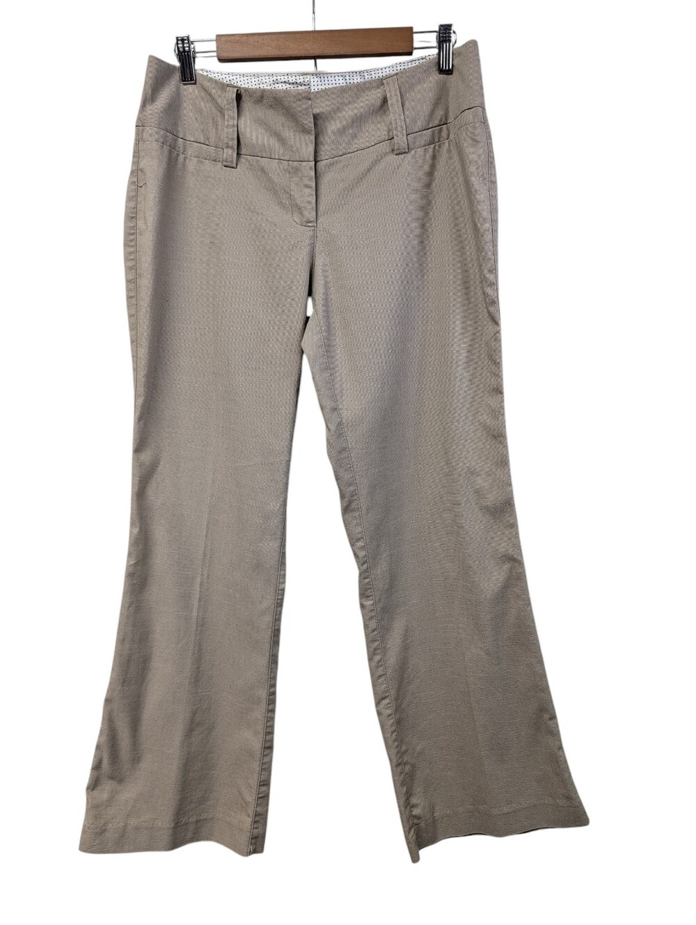 Mauricesi Tan Khaki Wide Leg Flare Trousers Dress Pants 5/6S